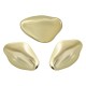 Acrylic Bead UV Plated Irregular 23x35.9mm/17.4mm Ø2.8mm