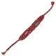 Bracelet D'Amitié en Macramé avec Motif Diamant Bordeaux 28 mm