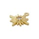 Ciondolo a Stella in Ottone con Zircone 11x13 mm