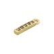 Barre en laiton avec zircon 3 x 10 mm
