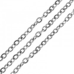 Ατσάλινη Αλυσίδα Κρίκων 6.5mm/1mm