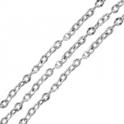 Ατσάλινη Αλυσίδα Figaro 8x11mm/2mm