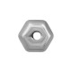 Ακρυλική UV Χάντρα Εξάγωνη 12.5x13mm Ø2.2mm