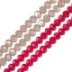 Crystal Bead Faceted 6mm/4mm (80pcs)