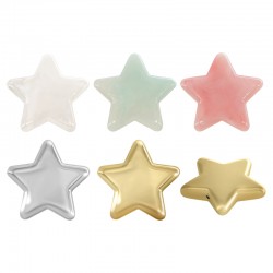 Acrylic Slider Star 40x39mm/8mm Ø1.7mm