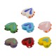 Perle de Style Murano en Forme de Cœur Plat 17 x 14 mm/6 mm Ø 1,5 mm