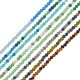 Glass Crystal Bead Faceted 2mm Ø0.7mm ~36cm