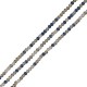 Γυάλινη Χάντρα Κρυσταλλάκι Πολυεδρική 2mm Ø0.7mm ~36cm
