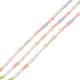 Perle en Cristal de Verre Pyramidale Triangulaire 4.5 x 8 mm ~38 cm