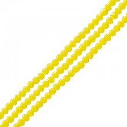 Cuenta de Vidrio Redonda Facetada 3 x 2,5 mm (138 unidades)