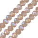 Perle en verre ronde facettée 8 x 5 mm (60 pièces)