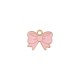 Enameled Zamak Charm Bow 17.5x14.5mm