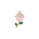Enameled Zamak Pendant Flower Toulip 13x23mm