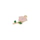Enameled Zamak Pendant Flower Toulip 13x23mm