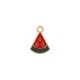Enameled Zamak Charm Watermelon 11.5x16mm