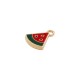 Enameled Zamak Charm Watermelon 11.5x16mm