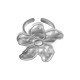 Stainless Steel 304 Ring with Hammered Flower