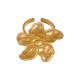Stainless Steel 304 Ring with Hammered Flower