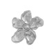 Stainless Steel 304 Ring with Hammered Flower