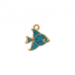 Charm Poisson en Acier Inoxydable 304 émaillé 16,2 x 18 mm/2,4 mm