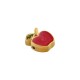 Enameled Stainless Steel 304 Apple 8.7x9.8mm/ 3.6mm Ø1.2mm