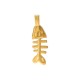 Stainless Steel 304 Pendant Fishbone 10.3x32.3mm/4.3mm