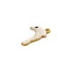 Charm Dauphin en Acier Inoxydable 304 émaillé 8.7 x 12.5 mm/2.6 mm