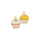 Enameled Stainless Steel 304 Charm Cup Cake 10x12mm/1.5mm