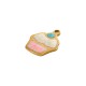 Enameled Stainless Steel 304 Charm Cup Cake 10x12mm/1.5mm