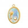 Oro 18K/Azul/Blanco