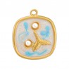 18K Gold/ Blue/ White