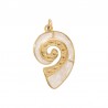 18K Gold/ White Pearl