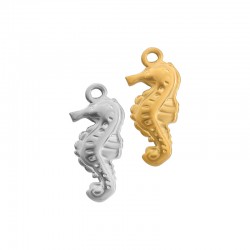 Stainless Steel 304 Charm Seahorse 9.5x20mm
