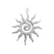 Stainless Steel 304 Pendant Sun 33.5x40.5mm