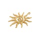 Colgante de Acero Inoxidable 304 Sol 33.5x40.5mm