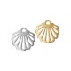 Stainless Steel Charm Shell 16x15mm/1mm