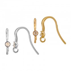 Crochet d'oreille en acier inoxydable 304 13,2 x 13,9 mm/3,3 mm