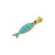 Enameled Stainless Steel 304 Charm Fish 7x23mm/2.6mm