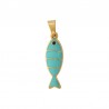18K Gold/ Light Blue/ Black