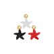 Charm Estrella De Mar De Acero Inoxidable 304 Esmaltado 5 x 6 mm/1,2 mm