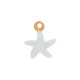 Charm Estrella De Mar De Acero Inoxidable 304 Esmaltado 5 x 6 mm/1,2 mm