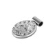 Stainless Steel 304 Charm Oval with Madonna 10.3x13.3mm Ø2.2mm