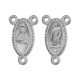 Stainless Steel 304 Connector Oval with Madonna 9.8x16.5mm/2.5mm