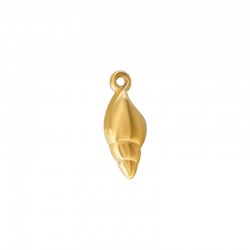 Breloque Coquillage en Acier Inoxydable 304 6,4 x 6 mm/5 mm