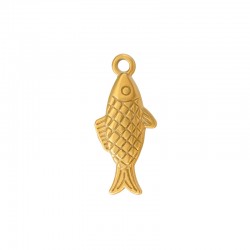 Stainless Steel 304 Charm Fish 9x20mm/3.4mm