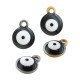 Charm Rond Œil Maléfique en Acier Inoxydable 304 Émaillé 8 mm