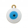 Ou 18 Carats/ Blanc/ Bleu clair/ Noir