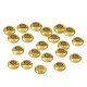 Perles Rondes 4mm/2mm (Ø2mm) en Acier Inoxydable 303