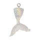 Resin Pendant Fish Tail 27x38mm/4mm