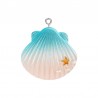 Rhodium/ Light Blue/ Pink